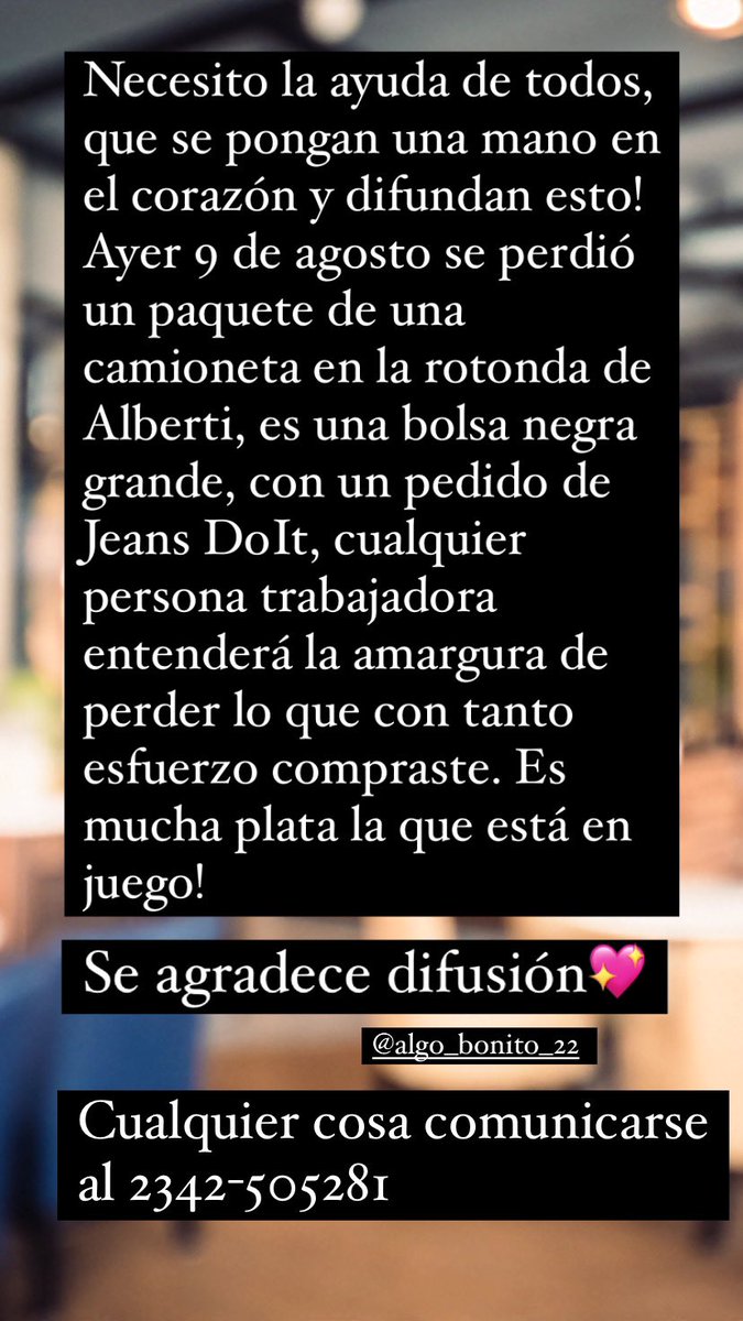 Acá también. Un rt no te cuesta nada! Ayúdanos por favor!!!!!!!