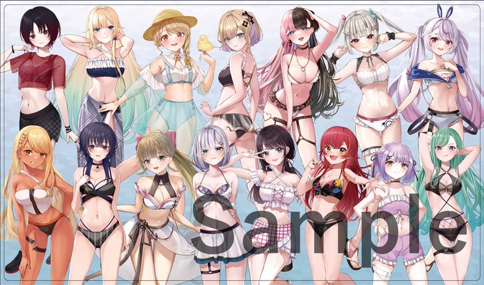 会場限定の「集合」「べに」「つな」「エマ」のプレイマットになります!
※最小部数での頒布となります。 