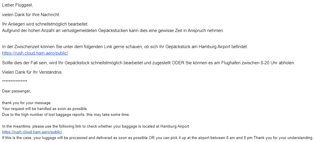 Koenig_Mirko's tweet photo. @HamburgAirport @larry_parnell @lufthansa @DasErste Bitte schreibt doch selber mal eine E-Mail an hamll@ahs-aero.de und macht euch ein Bild davon, wie eure Partner/Dienstleister arbeiten. https://t.co/gZJJNn3qpr