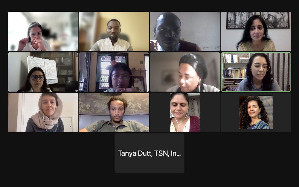 Our Fellows and Advisors, Deirdre Prins-Solani, Khadija El Bennaoui, Pooja Sood met each other at a virtual workshop on 22 July, where they had a fruitful exchange of ideas about the activities to be implemented during this first edition of the South-south Arts Fellowships.