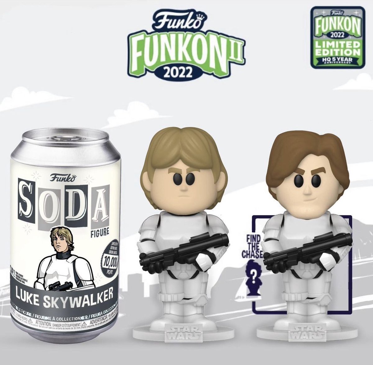 speed1187's tweet photo. Check out this awesome FunKon 2022 Concept: Star Wars Luke Skywalker in Storm Trooper Armor (Han Solo Chase) Funko Soda courtesy of IG user chasechaser123. #Funko #FunkoSODA #FunkoPOPNews #FunKon2 #funkopops #StarWars #Disney https://t.co/THf99k3vwt