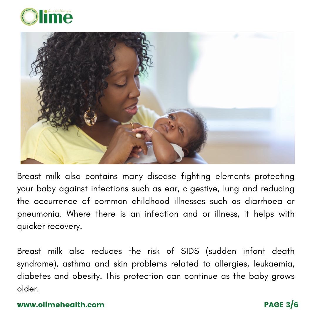 OlimeHealth's tweet photo. Breast milk is an amazing, free and convenient source of adequate nutrition for babies. Here’s why.

#BecomeAHealthierYou https://t.co/0dxeD4mXyD