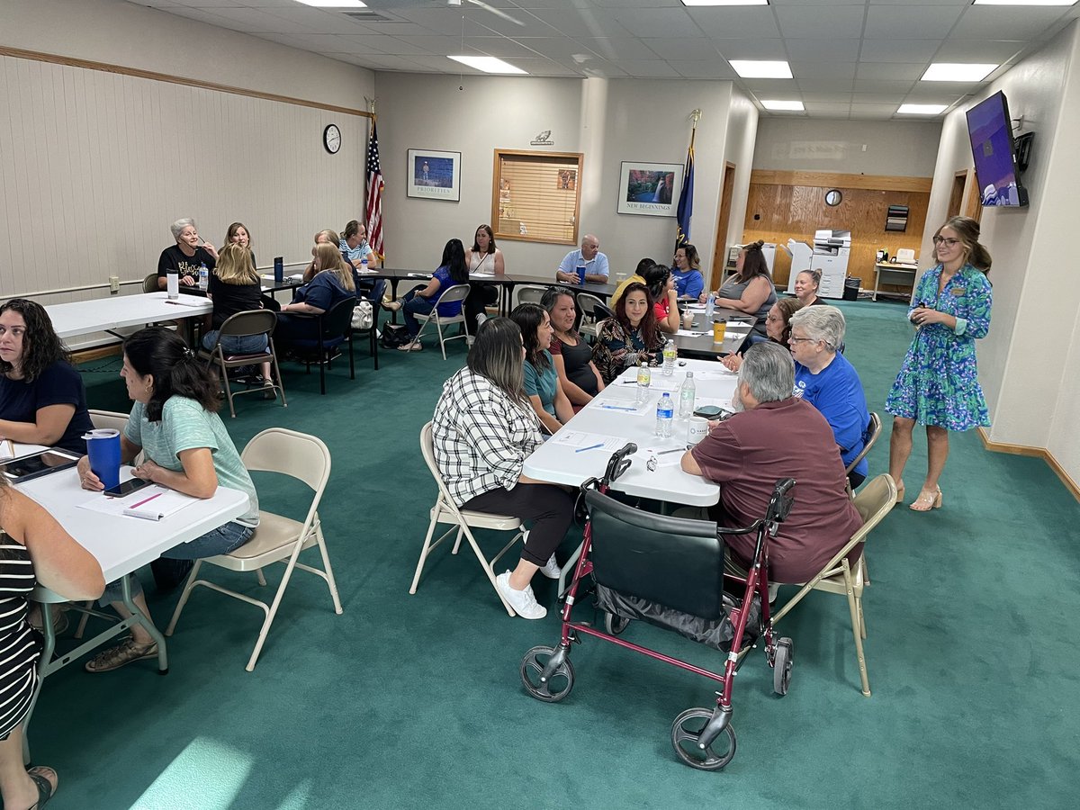 School is getting close. Today, we welcome our aides and paras for some student support training. #WeR210