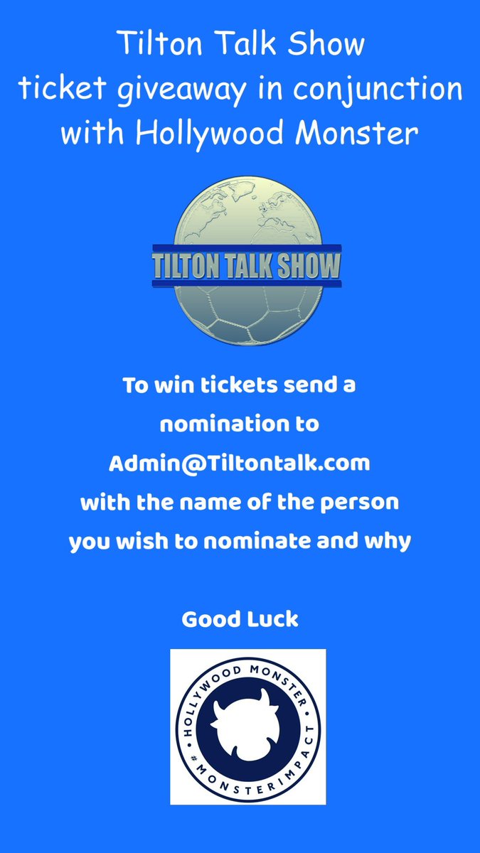LoveBrumUK's tweet photo. LoveBrum patrons, @hwoodmonster have kindly gifted 2x tickets for every @BCFC game this season to @tiltontalkshow
Do you know someone that would like to attend and is deserving of a nomination? Then email Admin@tiltontalk.com with your chosen nomination 💙⚽
#LoveBrum #OneBrum https://t.co/6Qh7aaESSq