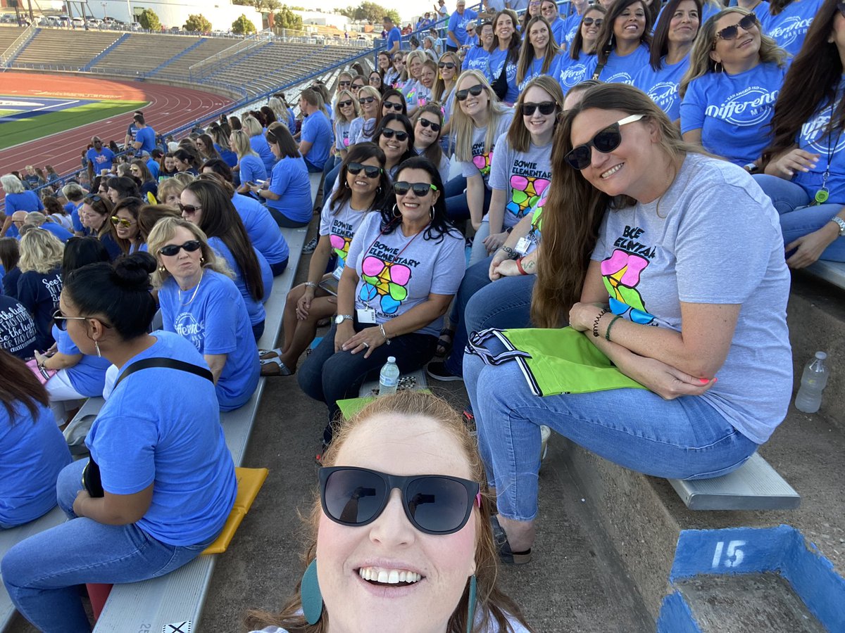 <a href="/BowiePatriots/">Bowie Elementary School</a> is ready for 22-23 school year! This crew is full of #differencemakers <a href="/SanAngeloISD/">San Angelo ISD</a>