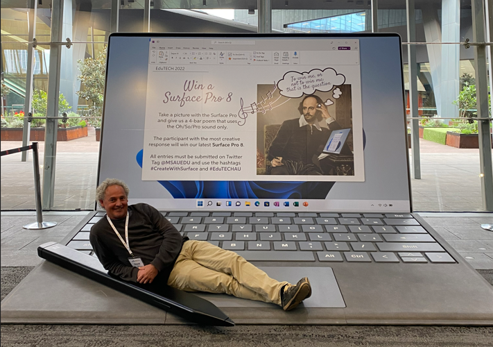 Who won the Surface? I want to know.
It’s owner will be quite happy though.
Edutech has saved them lots of dough,
Especially now they can teach like a pro.
#MSAUEDU #CreateWithSurface #EduTECHAU #EduTECH2022