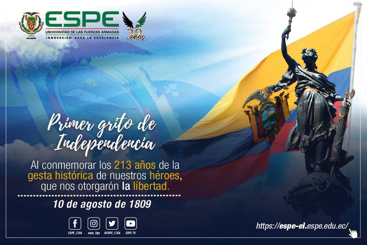 🙋🏻‍♀️Primer Grito de la Independencia🙋🏻‍♂️ #YoSoyESPE #38añossede