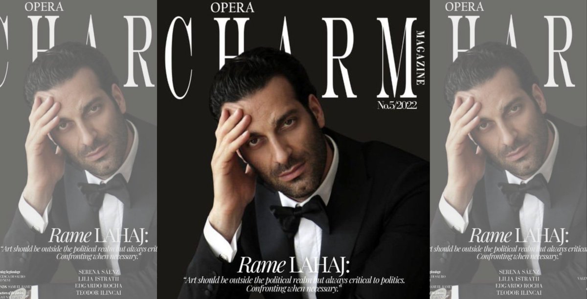 ⭐️<a href="/RameLahaj/">Rame Lahaj</a>, featured on the cover of Opera Charm Magazine

"... the beauty of Opera is that you perform live, bringing true emotions to the audience. It is by far the most real and pure art that we still treasure in this digital era"

Full interview ➡️ bit.ly/3vTp2H4