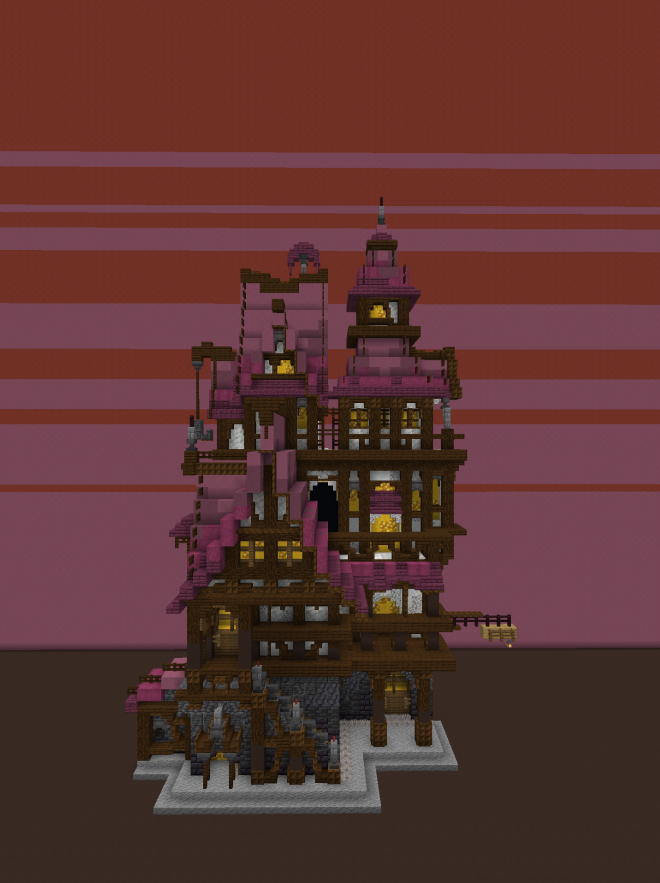 SupernovaSnv's tweet photo. 一个粉红民居 作者：菠萝茄子
#Minecraft #Minecraftbuilds #minecraft建築コミュ https://t.co/1NVBrT5GgA
