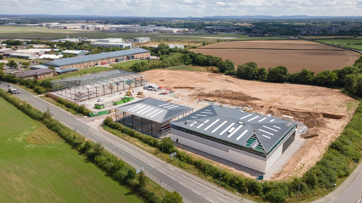 Good progress on site for VISTA at Hawarden Business Park. 
Units 10,000-30,000sqft available soon.
EPC A-rating
BREEAM Very good