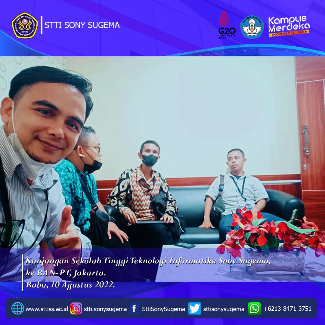 sttisonysugema_'s tweet photo. Rabu 10 Agustus Kunjungan ke BAN-PT, Jakarta. #stiss #sttisonysugema https://t.co/gfl0Nf8yEf