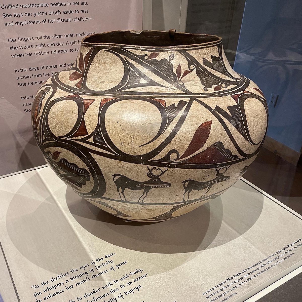 Vilcek's tweet photo. Gerald Stiebel writes on ' Grounded in Clay: The Spirit of Pueblo Pottery,' now on view @MIACSantaFe. The exhibition is the product of a collaboration with @SchAdvResearch, @MNMF, @Vilcek, and the Pueblo Pottery Collective. #SantaFe #NativeAmerican https://t.co/NrbkJSYFML https://t.co/88acsuFbf0