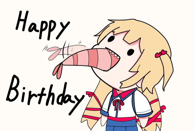 はあちゃまらしい配信だった笑お誕生日エビでとう#はあとart 