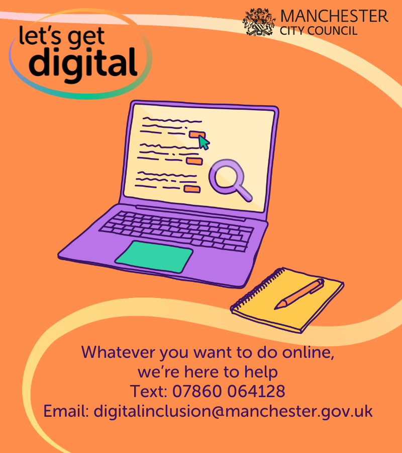 LetsGetDigiMcr's tweet photo. Since May 2020, we’ve supported over 3,000 digitally excluded residents through our telephone support service and device donation schemes. 

And we're just getting started...

#LetsGetDigitalMCR https://t.co/3i6J6HBHWQ