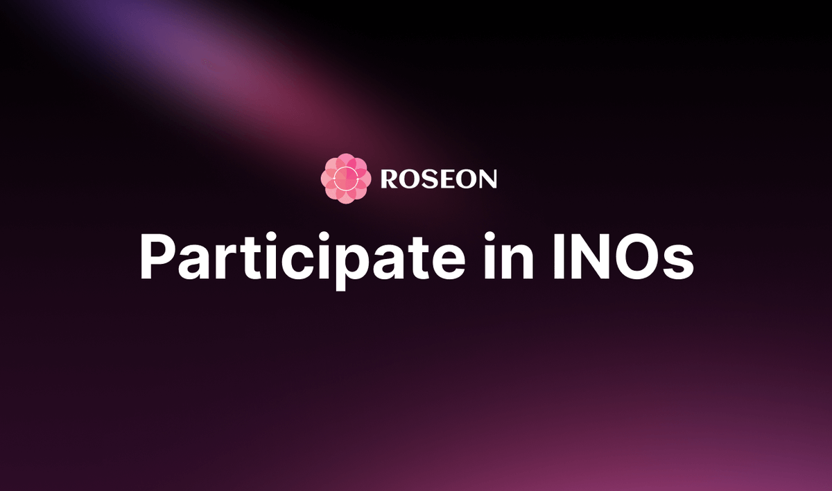 RoseonExchange's tweet photo. How to join #INO on #RoseonPad 🤔
The first INO will be on August 16th. Check the guide and prepare for our upcoming #NFT sales ⏬.
#NFTs $ROSN #PlayToEarn #Metaverse #GameFi
https://t.co/LuNytWy3NP https://t.co/GPy5Qi5YHe