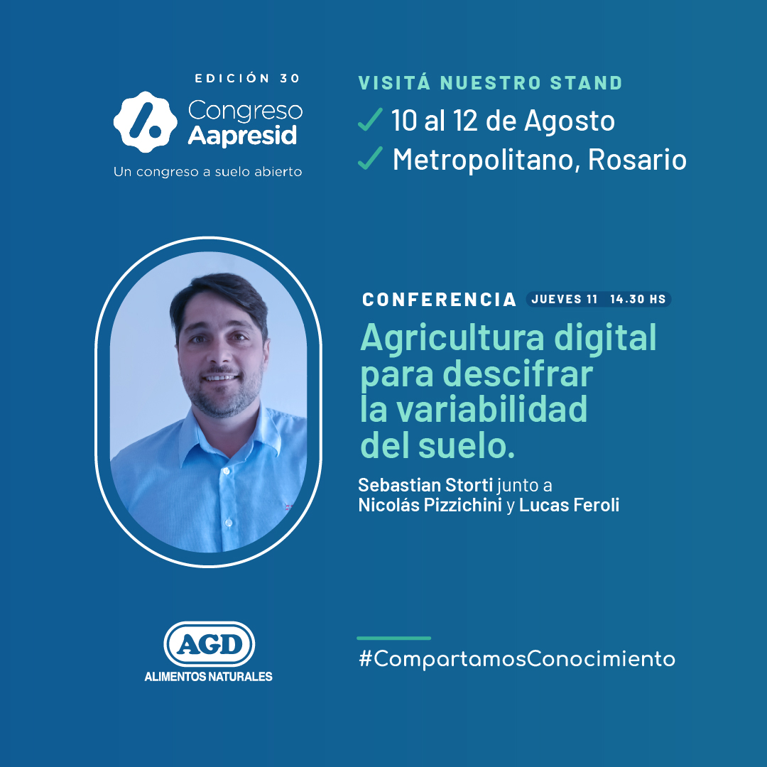 HOY ESTAMOS ACÁ 📍 
Presentes en #Aapresid2022 ¡Visitanos en nuestro stand!
⁣
📲 AGRICULTURA DIGITAL⁣
✅Nuestro líder del Área Experta de Servicios Tecnológicos AGD Sebastian Storti junto a Nicolas Pizzichini y Lucas Feroli brindarán una charla⁣! #CompartamosConocimiento ⁣