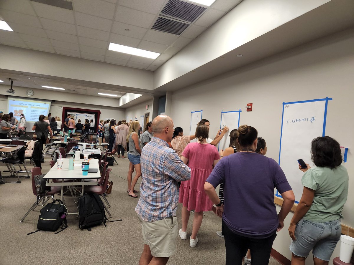 MASmith13's tweet photo. #1lisd @pgliljedahl @LISDSecMath @LeanderISD #thinkingclassroom #split25 MS Math teachers experiencing #VNPS #KnowledgeMobility https://t.co/KO3b6wiDVX
