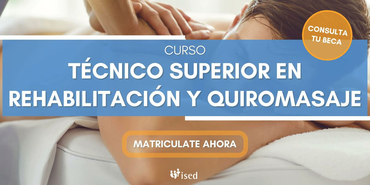 ISEDsalud's tweet photo. 💆 La rehabilitación es un proceso multidisciplinario cuyo propósito es curar y/o tratar numerosas patologías.
El quiromasaje es una técnica compuesta de prácticas manuales que se ejecutan aplicando directamente las manos sobre la piel.

Más información
🌐 https://t.co/GIJoXzPzBP https://t.co/aqy3DBs1NQ