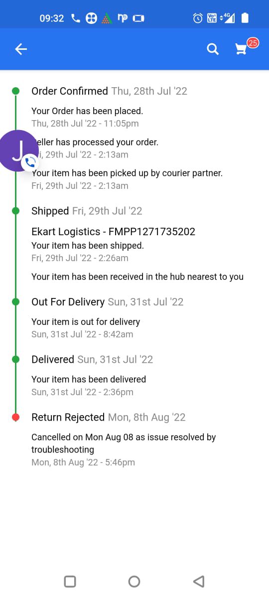 my_innervoice17's tweet image. @Flipkart @jagograhakjago @GoI_MeitY @PMOIndia I received a defective product from Flipkart which was not turned on, so initiated a return request but can’t understand why my request got rejected.#Flipkart #cheapservice #ecommerce #JagoGrahakJago