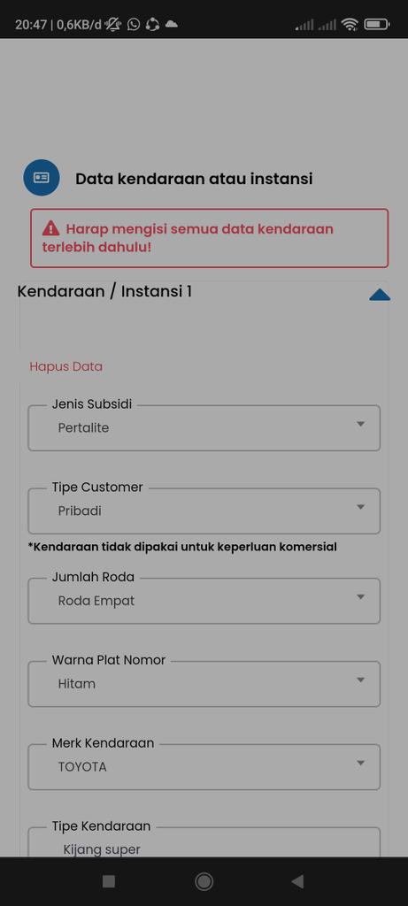 iprikitir's tweet photo. @MyPertaminaID semua data sudah di isi kok tampil seperti ini https://t.co/jNZJn2APXR