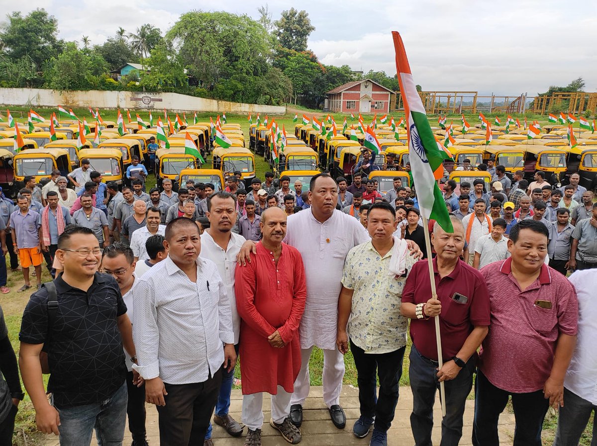 Today attended the rally Har Ghar Tiranga organised by shri Benjamin yepthomi, convenor Azadi ka Amrit  mahautsav &amp;vice president BJP Nagaland