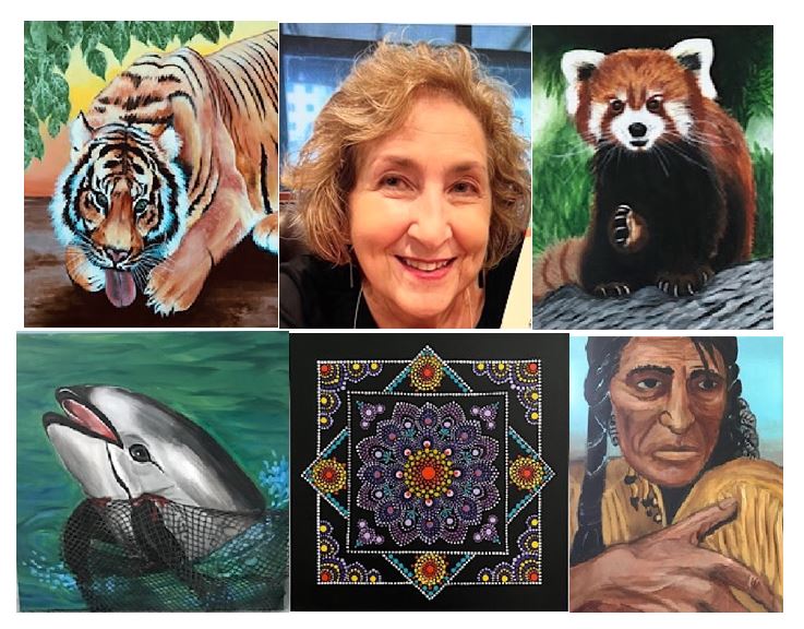 #WelcomeWednesday After leaving a job in fitness, a major car accident and COVID, Rose Marie Capasso was forced to slow down. She turned to painting which proved to be meditative, calming &amp; healing. Today, she has created over 100 various works and is pleased to be a part of BCA.