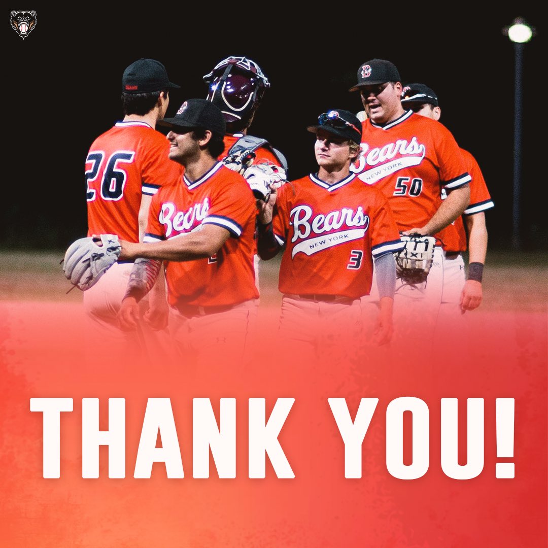 Our championship run unfortunately came to an end last night.

We want to thank everyone that supported us throughout the season! We couldn’t have done it without you.

Congratulations to <a href="/NYFinestBeisbol/">New York Finest Baseball Club</a> on winning the championship!

#GoBears
