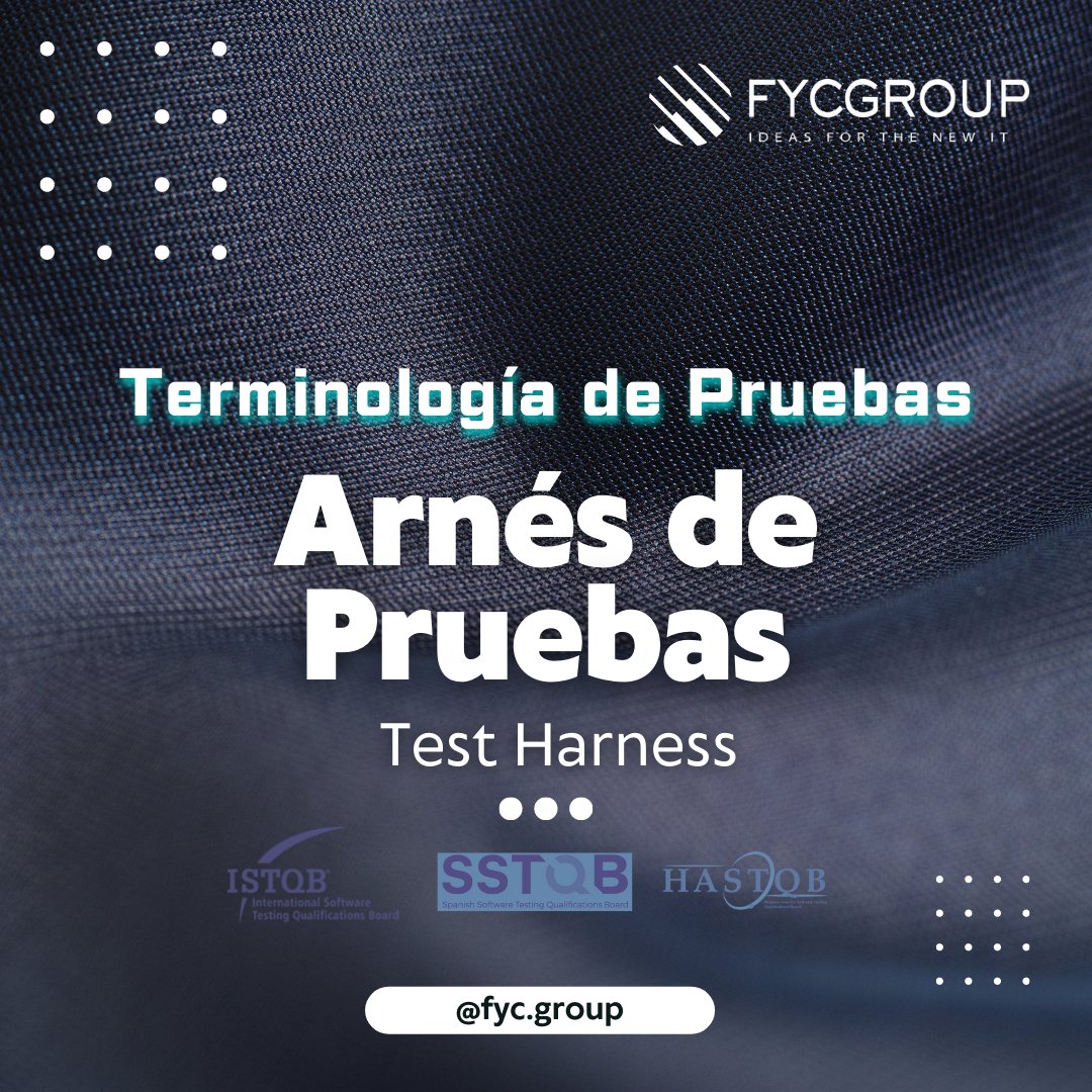 fycgroup's tweet photo. 💡Conoce el mundo de #SoftwareTesting a través de su terminología #ISTQB y ¡en español! 👩🏫
🐞 Arnés de Pruebas🐞 (Test Harness)
#TerminosdePruebas #ArnesdePruebas #TestHarness #SoftwareTesters #AseguramientodeCalidad #IngenieriadeSistemas #IngenieriadeSoftware #STLC #FYCGroup https://t.co/Cr3o4rL4E4