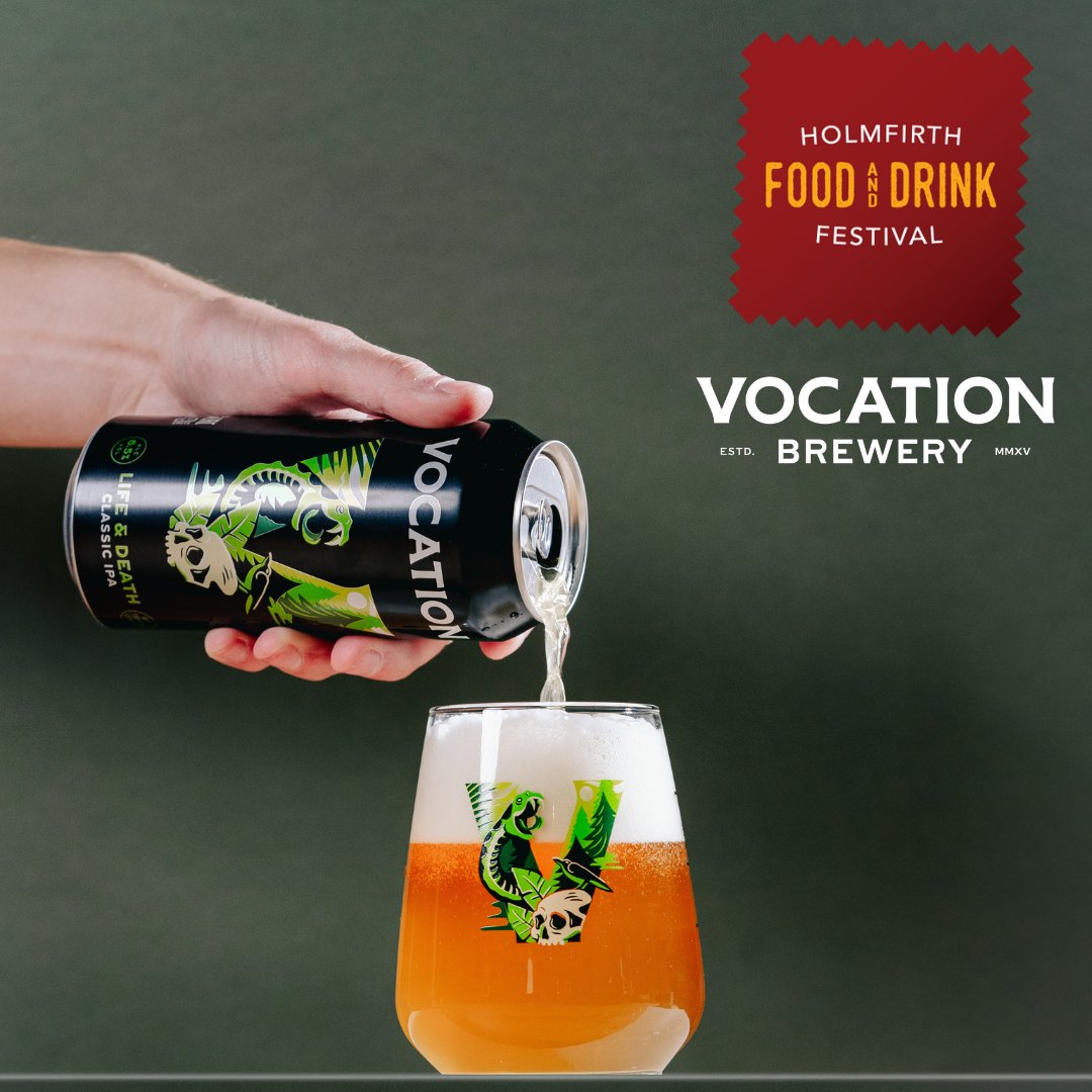 Today the spotlight is on <a href="/vocationbrewery/">Vocation Brewery</a>’s amazing Life or Death Classic IPA💀This bestseller is smooth and fruity with a dash of citrus and we LOVE IT!

Can’t wait to try it for yourself? Then we look forward to seeing you at #HolmfirthFood &amp; Drink Festival 2022 by Vocation!