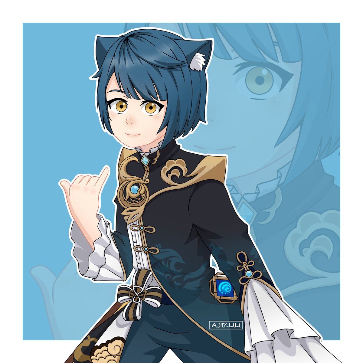 ajiizuu's tweet image. Nekomimi Xinqiu

#AnimeArt #digitalart #GenshinImpact #Genshin #miHoYo #xinqiu #nekomimi