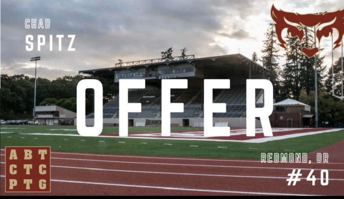 Chadspitz's tweet photo. After a great talk with @Rude_WUBearcats I am beyond thankful and blessed to receive my first offer from Willamette University! Go bearcats! https://t.co/dd4xXMcyod