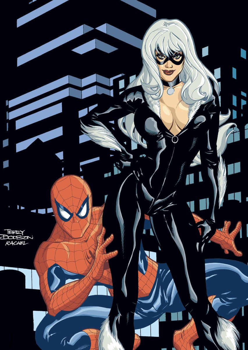 CoolComicArt's tweet photo. Spider-Man/Black Cat (2002) covers by Terry Dodson @TerryDodsonArt w/ Rachel Dodson https://t.co/KP54euG9tf