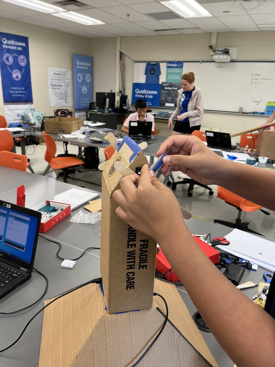 Best day of camp #thebuild TMS #thinkabitcamp members are working hard on their #agtechforgood project <a href="/Qualcomm/">Qualcomm</a>forGood @Qualcomm
