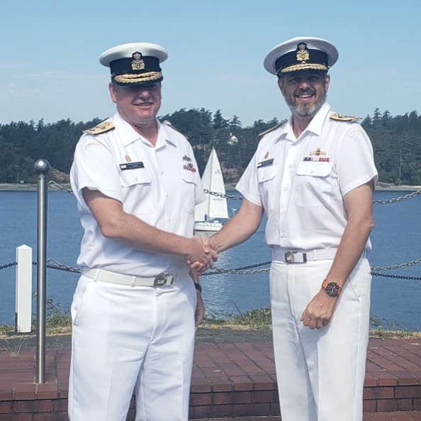 RCNintheUSN's tweet photo. It was a great day at CANFLTPAC HQ yesterday as the Fleet Chief was officially recognized as a CPO1, and I was officially made Commodore. If you look closely, I think the RCN actually bought me a sailboat as a present - with Navy sails and all. https://t.co/0IjoPS3YEh
