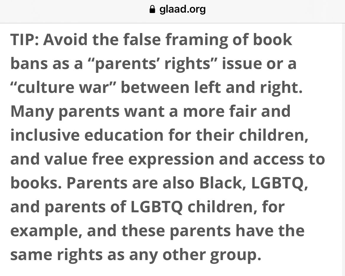 👏👏👏 We cannot say this enough or scream it any louder! Thank you <a href="/glaad/">GLAAD</a> for this guidance in particular on how the media should cover the educational censorship movement happening across the country.