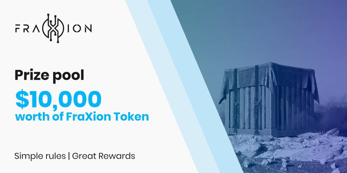 #FraXion Airdrop Campaign is Live! ⚡️

Click on the link below and grab your great reward! 👇

gleam.io/Jc1wh/fraxion-…

#airdrop #bounty #airdropcampaign #bountycampaign #rewards