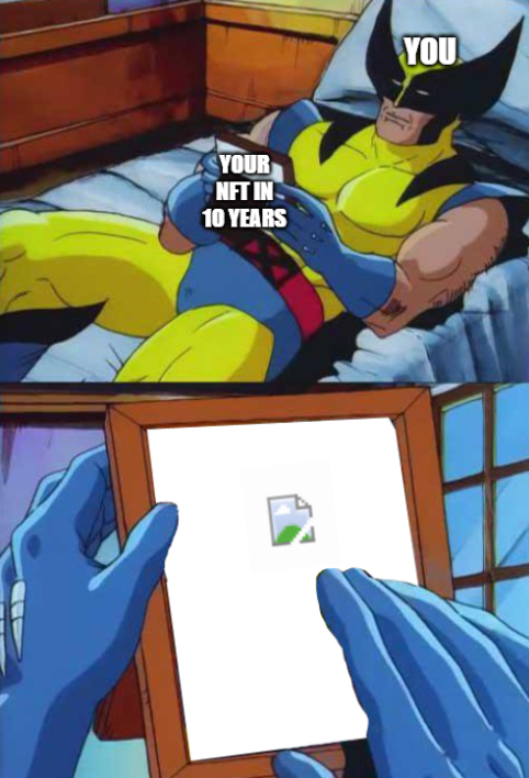 Off chain NFTs worst nightmare... 💀