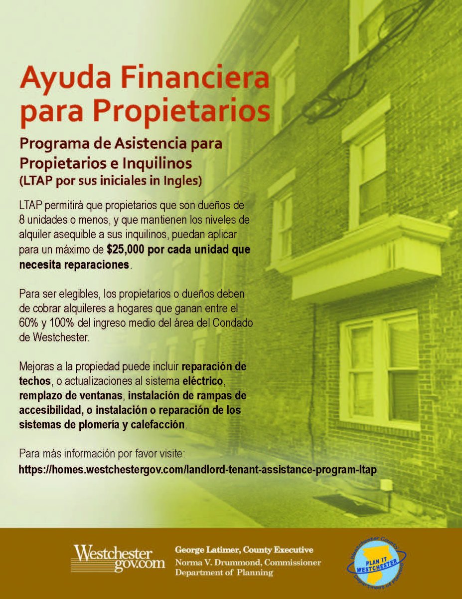 Westchester Gov on Twitter "The Landlord Tenant Assistance Program