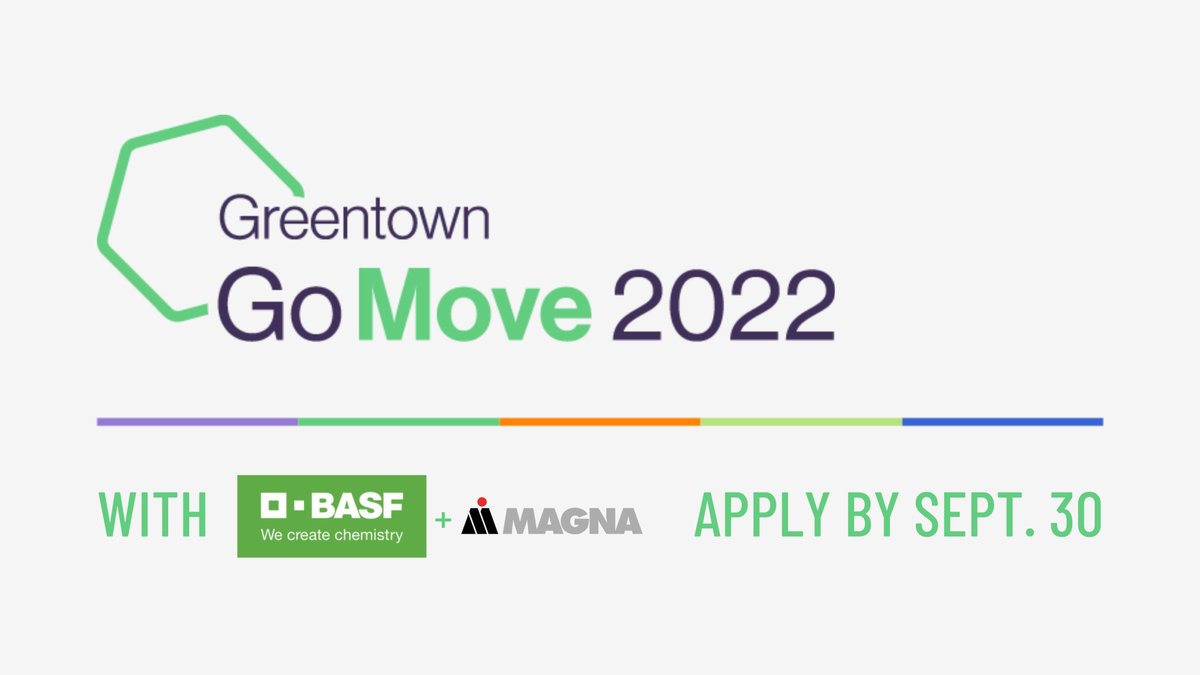 MagnaInt's tweet image. Magna is all about keeping it green so future generations can thrive - which is why we’re collaborating with @GreentownLabs and @BASFCorporation to launch #GoMove2022! Learn how this program will support startups decarbonizing the #automotive industry:  bit.ly/3OQE7j6