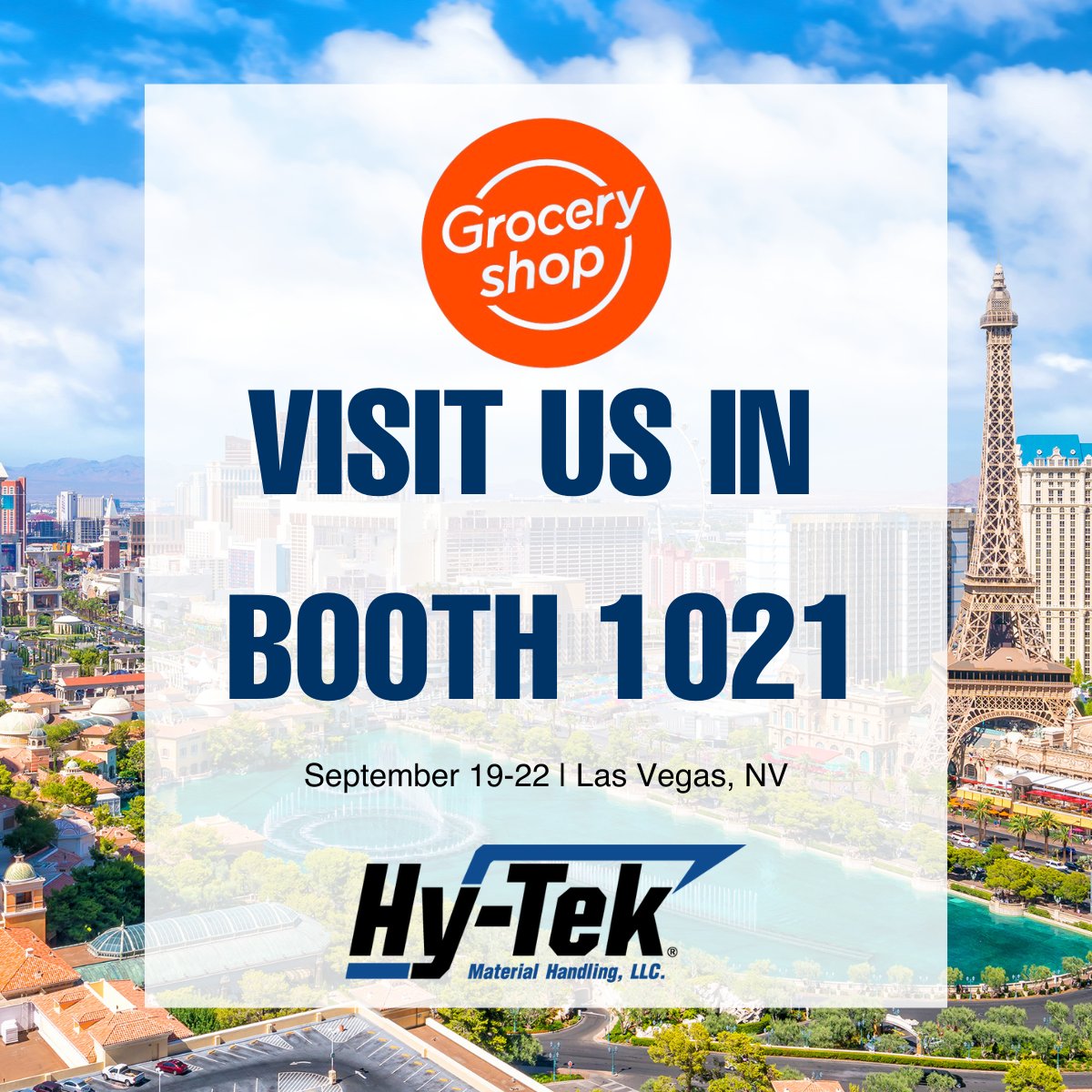 We're headed to #Vegas! ✈️🌆

Grocery’s digital #transformation is not slowing down — and neither can you. Visit us with the #HyTek family of brands at #GroceryShop2022 to learn how we can #innovate your #foodandbeverage operation.

To learn more visit: bit.ly/3p6JmAK