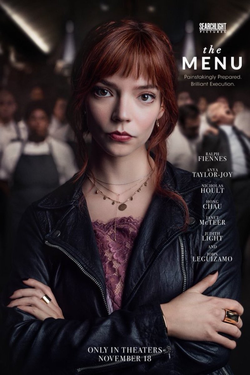 new 📸 ! character poster of anya taylor-joy in upcoming movie “the menu”