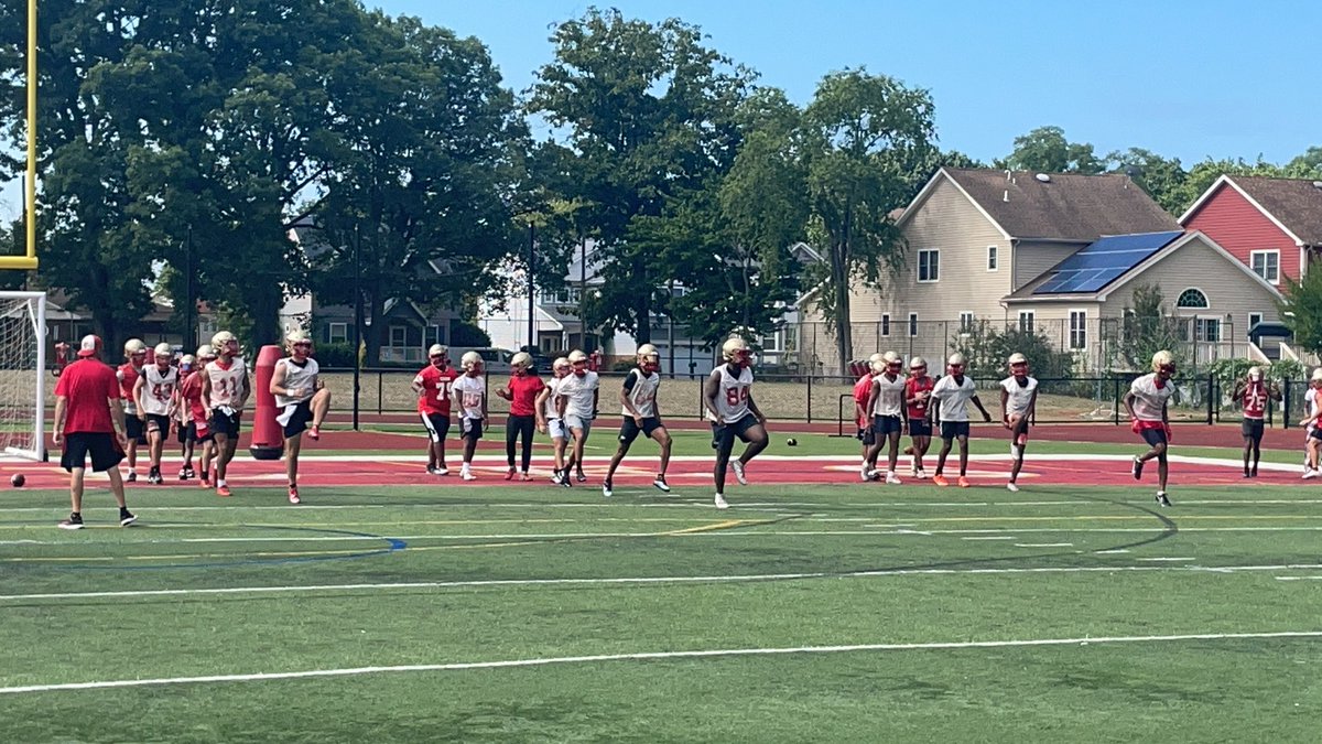 ehsgridiron's tweet photo. Eagles take the field —2022 Here we go!!!! https://t.co/v0l5QBJWXF