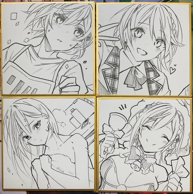 ミニ色紙も描きました!
いっぱいの推し🥰🥰🥰是非こちらも 