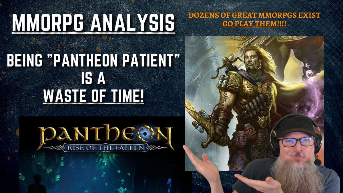 RenfailSoL's tweet photo. Why being "Pantheon Patient" is a waste of time https://t.co/YasvUrhJ1t

#mmo #mmorpg #pantheon #visionaryrealms #games #gamers #gaming #gamedev #indiegame #indiegamedev #youtube #youtuber #youtubegaming  #gamedev https://t.co/CYKmMUOjEb