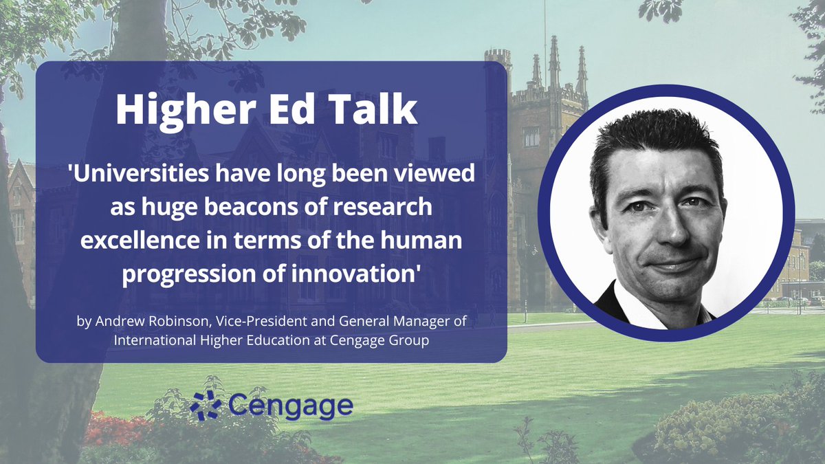 What impact has Covid-19 had on the Higher Education sector and what do universities need to do going forward? Read what Andrew Robinson, Vice-President and General Manager of International Higher Education at Cengage Group, has to say 💭 >> bit.ly/3JaX9zC

#HigherEd