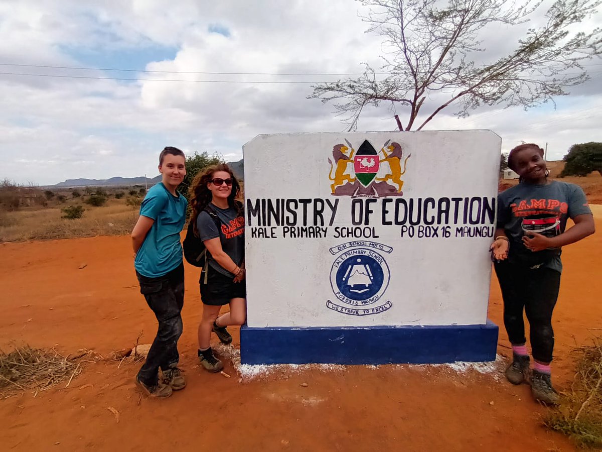 campkenya's tweet photo. #TeamStroberi have spent the last few days doing project work at Kale primary school 🏫. Painting walls, making ramps and resurfacing floors 💪 #DoSomethingAmazing #CampsEffect @CampsInt https://t.co/v9H5aWNOJD