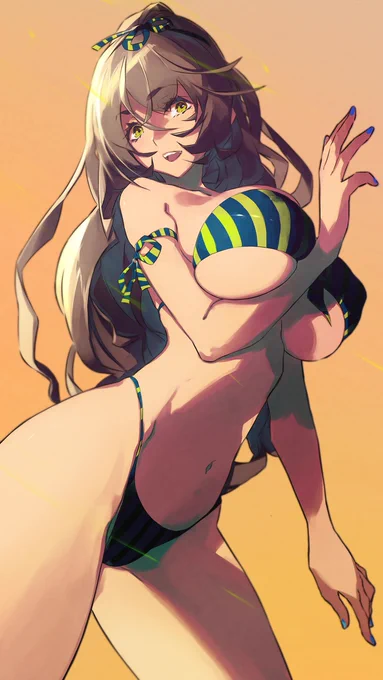 [R-18] Sniper Girl #waifu #summer2022 #bikini  