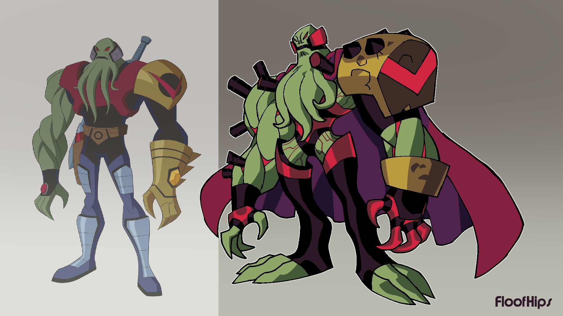 FloofHips on X: "Vilgax ben 10 alien force redesign :] X