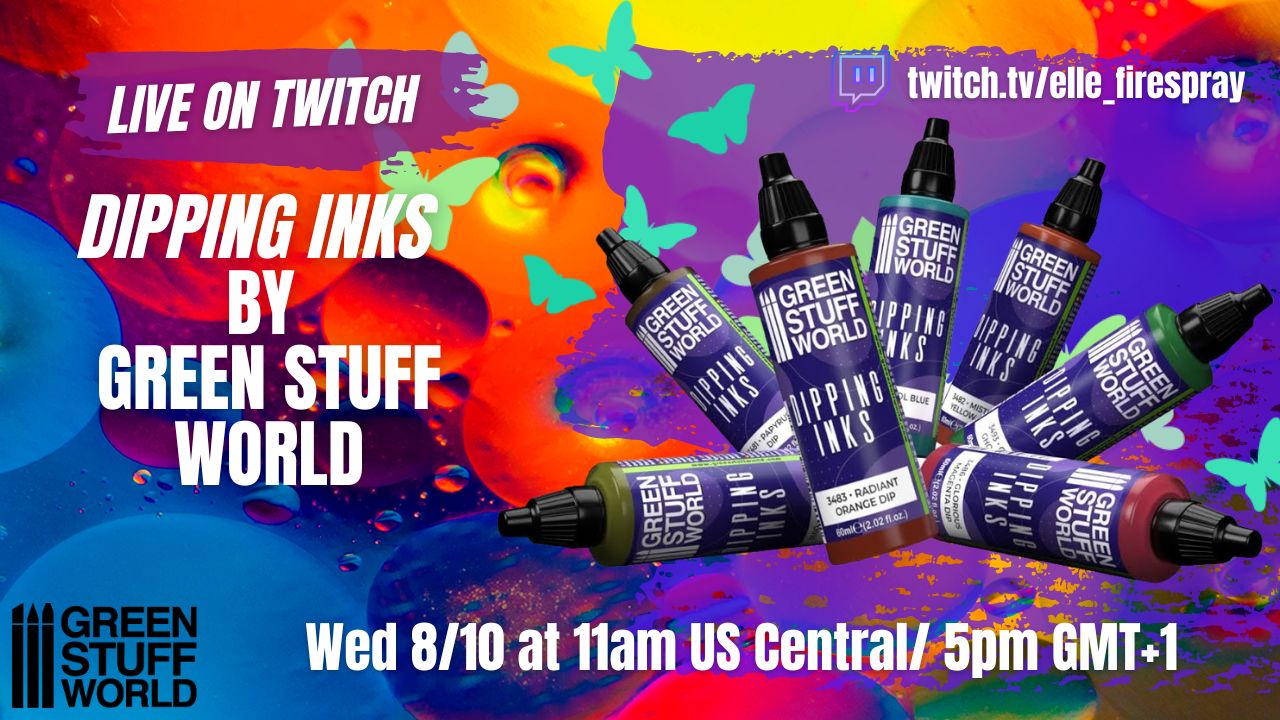 Green Stuff World on Twitter "RT Elle_FireSpray Wanna see how the new GSW Dipping Inks work