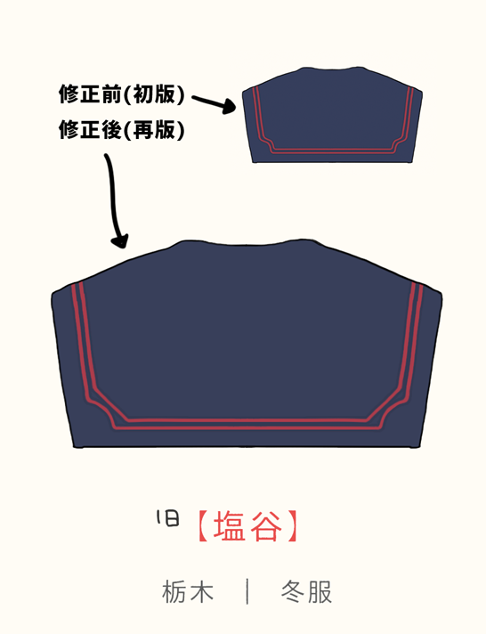 「「制服咲道楽 完全版」「真夏のオーバーブラウス」再版分につきまして、初版からの図」|つん🍞🥯🥙のイラスト